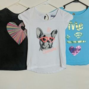 Girls 3 Tee Shirt/1 purse Bundle